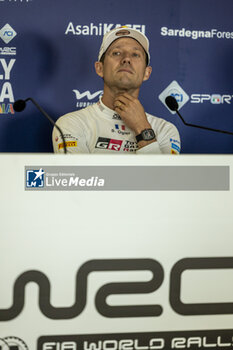 2023-06-01 - OGIER Sébastien (FRA), TOYOTA GR Yaris Rally1 Hybrid, portrait conference de presse, press conference during the Rally Italia Sardegna 2023, 6th round of the 2023 WRC World Rally Car Championship, from June 1 to 4, 2023 in Olbia, Italy - AUTO - WRC - RALLY ITALIA SARDEGNA 2023 - RALLY - MOTORS