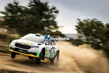 2023-06-01 - 26 Emil LINDHOLM (FIN), Reeta HAMALAINEN (FIN), TOKSPORT WRT, SKODA FABIA RS, RC2, Rally2, action during the Rally Italia Sardegna 2023, 6th round of the 2023 WRC World Rally Car Championship, from June 1 to 4, 2023 in Olbia, Italy - AUTO - WRC - RALLY ITALIA SARDEGNA 2023 - RALLY - MOTORS