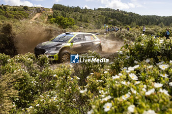 2023-06-02 - 22 Oliver SOLBERG (SWE), Elliott EDMONDSON (GBR), SKODA FABIA RS, RC2, Rally2, action during the Rally Italia Sardegna 2023, 6th round of the 2023 WRC World Rally Car Championship, from June 1 to 4, 2023 in Olbia, Italy - AUTO - WRC - RALLY ITALIA SARDEGNA 2023 - RALLY - MOTORS