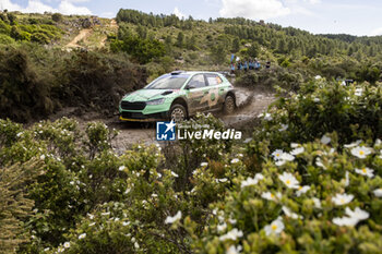 2023-06-02 - 23 Andreas MIKKELSEN (NOR), Torstein ERIKSEN (NOR), SKODA FABIA RS, RC2, Rally2, action during the Rally Italia Sardegna 2023, 6th round of the 2023 WRC World Rally Car Championship, from June 1 to 4, 2023 in Olbia, Italy - AUTO - WRC - RALLY ITALIA SARDEGNA 2023 - RALLY - MOTORS