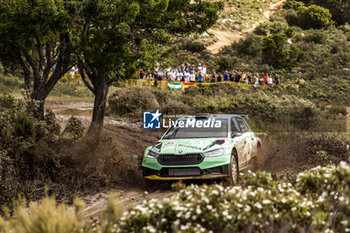 2023-06-02 - 23 Andreas MIKKELSEN (NOR), Torstein ERIKSEN (NOR), SKODA FABIA RS, RC2, Rally2, action during the Rally Italia Sardegna 2023, 6th round of the 2023 WRC World Rally Car Championship, from June 1 to 4, 2023 in Olbia, Italy - AUTO - WRC - RALLY ITALIA SARDEGNA 2023 - RALLY - MOTORS