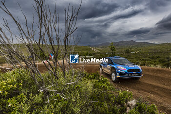 2023-06-02 - 27 Adrien FOURMAUX (FRA), Alexandre CORIA (FRA), M-SPORT FORD WORLD RALLY TEAM, FORD Fiesta MkII, RC2, Rally2, action during the Rally Italia Sardegna 2023, 6th round of the 2023 WRC World Rally Car Championship, from June 1 to 4, 2023 in Olbia, Italy - AUTO - WRC - RALLY ITALIA SARDEGNA 2023 - RALLY - MOTORS