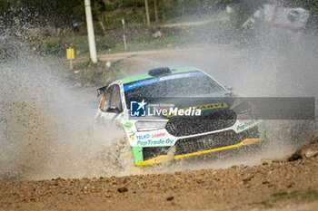 2023-06-03 - 26 Emil LINDHOLM (FIN), Reeta HAMALAINEN (FIN), TOKSPORT WRT, SKODA FABIA RS, RC2, Rally2, action during the Rally Italia Sardegna 2023, 6th round of the 2023 WRC World Rally Car Championship, from June 1 to 4, 2023 in Olbia, Italy - AUTO - WRC - RALLY ITALIA SARDEGNA 2023 - RALLY - MOTORS