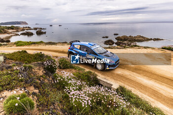 2023-06-04 - 27 Adrien FOURMAUX (FRA), Alexandre CORIA (FRA), M-SPORT FORD WORLD RALLY TEAM, FORD Fiesta MkII, RC2, Rally2, action during the Rally Italia Sardegna 2023, 6th round of the 2023 WRC World Rally Car Championship, from June 1 to 4, 2023 in Olbia, Italy - AUTO - WRC - RALLY ITALIA SARDEGNA 2023 - RALLY - MOTORS