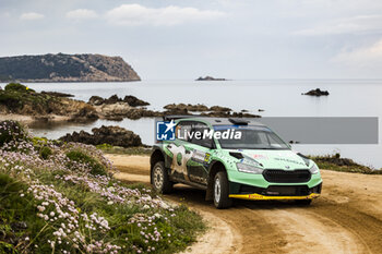 2023-06-04 - 23 Andreas MIKKELSEN (NOR), Torstein ERIKSEN (NOR), SKODA FABIA RS, RC2, Rally2, action during the Rally Italia Sardegna 2023, 6th round of the 2023 WRC World Rally Car Championship, from June 1 to 4, 2023 in Olbia, Italy - AUTO - WRC - RALLY ITALIA SARDEGNA 2023 - RALLY - MOTORS