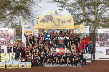 2023-06-25 - OGIER Sébastien (FRA), TOYOTA GR Yaris Rally1 Hybrid, portrait LANDAIS Vincent (FRA), TOYOTA GR Yaris Rally1 Hybrid, portrait podium, portrait during the Safari Rally Kenya 2023, 7th round of the 2023 WRC World Rally Car Championship, from June 22 to 25, 2023 in Naivasha, Nakuru County, Kenya - AUTO - WRC - SAFARI RALLY KENYA 2023 - RALLY - MOTORS