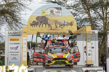 2023-06-25 - podium, portrait during the Safari Rally Kenya 2023, 7th round of the 2023 WRC World Rally Car Championship, from June 22 to 25, 2023 in Naivasha, Nakuru County, Kenya - AUTO - WRC - SAFARI RALLY KENYA 2023 - RALLY - MOTORS