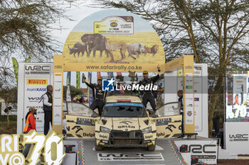 2023-06-25 - podium, portrait during the Safari Rally Kenya 2023, 7th round of the 2023 WRC World Rally Car Championship, from June 22 to 25, 2023 in Naivasha, Nakuru County, Kenya - AUTO - WRC - SAFARI RALLY KENYA 2023 - RALLY - MOTORS