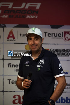 2023-07-20 - ROMA Nani (spa), M-Sport Ford World Rally Team, Ford Ranger T1+, portrait press conference during the 2023 Baja Espana Aragon, 4th round of the FIA World Cup for Cross-Country Bajas, from July 20 to 23, 2023 in Teruel, Spain - AUTO - BAJA ESPANA ARAGON 2023 - RALLY - MOTORS