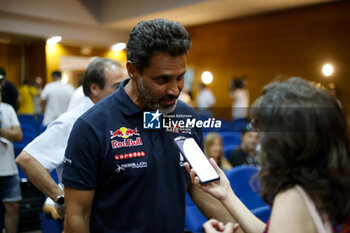 2023-07-20 - AL ATTIYAH Nasser (qat), Toyota Gazon Racing, Toyota GR DKR Hilux, portrait press conference during the 2023 Baja Espana Aragon, 4th round of the FIA World Cup for Cross-Country Bajas, from July 20 to 23, 2023 in Teruel, Spain - AUTO - BAJA ESPANA ARAGON 2023 - RALLY - MOTORS