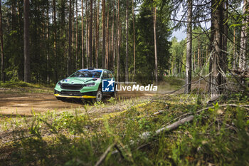 2023-07-21 - 23 Andreas MIKKELSEN (NOR), Torstein ERIKSEN (NOR), SKODA FABIA RS, RC2, Rally2, action during the Rally Estonia 2023, 8th round of the 2023 WRC World Rally Car Championship, from July 20 to 23, 2023 in Tartu, Estonia - AUTO - WRC - RALLY ESTONIA 2023 - RALLY - MOTORS