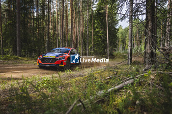 2023-07-21 - 22 Emil LINDHOLM (FIN), Reeta HAMALAINEN (FIN), HYUNDAI MOTORSPORT N, HYUNDAI i20 N, RC2, Rally2, action during the Rally Estonia 2023, 8th round of the 2023 WRC World Rally Car Championship, from July 20 to 23, 2023 in Tartu, Estonia - AUTO - WRC - RALLY ESTONIA 2023 - RALLY - MOTORS