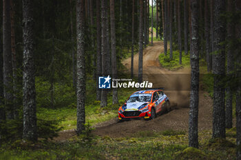 2023-07-21 - 22 Emil LINDHOLM (FIN), Reeta HAMALAINEN (FIN), HYUNDAI MOTORSPORT N, HYUNDAI i20 N, RC2, Rally2, action during the Rally Estonia 2023, 8th round of the 2023 WRC World Rally Car Championship, from July 20 to 23, 2023 in Tartu, Estonia - AUTO - WRC - RALLY ESTONIA 2023 - RALLY - MOTORS