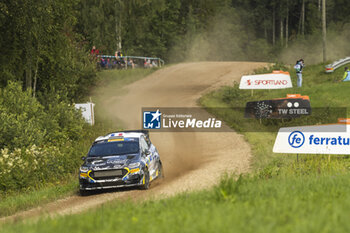 2023-07-22 - 54 Laurent PELLIER (FRA), Marine PELAMOURGUES (FRA), FORD Fiesta Rally3, RC3, Rally3, action during the Rally Estonia 2023, 8th round of the 2023 WRC World Rally Car Championship, from July 20 to 23, 2023 in Tartu, Estonia - AUTO - WRC - RALLY ESTONIA 2023 - RALLY - MOTORS