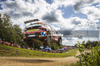2023-07-22 - 22 Emil LINDHOLM (FIN), Reeta HAMALAINEN (FIN), HYUNDAI MOTORSPORT N, HYUNDAI i20 N, RC2, Rally2, action during the Rally Estonia 2023, 8th round of the 2023 WRC World Rally Car Championship, from July 20 to 23, 2023 in Tartu, Estonia - AUTO - WRC - RALLY ESTONIA 2023 - RALLY - MOTORS
