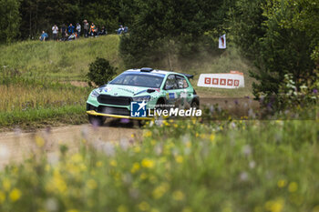 2023-07-23 - 23 Andreas MIKKELSEN (NOR), Torstein ERIKSEN (NOR), SKODA FABIA RS, RC2, Rally2, action during the Rally Estonia 2023, 8th round of the 2023 WRC World Rally Car Championship, from July 20 to 23, 2023 in Tartu, Estonia - AUTO - WRC - RALLY ESTONIA 2023 - RALLY - MOTORS