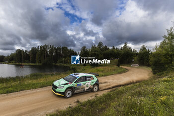 2023-07-23 - 23 Andreas MIKKELSEN (NOR), Torstein ERIKSEN (NOR), SKODA FABIA RS, RC2, Rally2, action during the Rally Estonia 2023, 8th round of the 2023 WRC World Rally Car Championship, from July 20 to 23, 2023 in Tartu, Estonia - AUTO - WRC - RALLY ESTONIA 2023 - RALLY - MOTORS