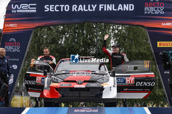 2023-08-03 - Jari-Matti Latvala Juho Hanninen, Of Team Toyota Gazoo Racing Wrt,Toyota Gr Yaris Rally1 Hybrid ,During,Ceremonial Start, Jyvaskyla,2023,02 Aug 2023 ,In Jyvaskyla,Finland - FIA WORLD RALLY CHAMPIONSHIP WRC SECTO AUTOMOTIVE RALLY FINLAND 2023 - RALLY - MOTORS
