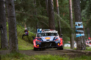 2023-08-03 - The Drive Esapekka Lappi (Fin)The Co-Pilot Janne Ferm (Fin) Of Hyundai Shell Mobis World Rally Team, Hyundaii20 N Rally1 Hybrid,During Wrc Rally Finland ,They Facein In Stage Harju,2023,03 Aug 2023 Jyvaskyla,Finland - FIA WORLD RALLY CHAMPIONSHIP WRC SECTO AUTOMOTIVE RALLY FINLAND 2023 - RALLY - MOTORS