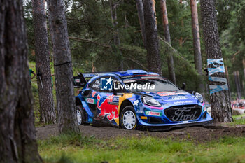 2023-08-03 - The Drive Ott Tanak (Est) The Co-Pilot Martin Jarveoja (Est) Of Team M-Sport Ford World Rally Team , Ford Puma Rally1 Hybrid During Wrc Rally Finland ,They Facein In Stage Harju,2023,03 Aug 2023 Jyvaskyla,Finland - FIA WORLD RALLY CHAMPIONSHIP WRC SECTO AUTOMOTIVE RALLY FINLAND 2023 - RALLY - MOTORS