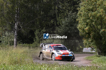 2023-08-04 - Kalle Rovanpera (Fin) and Jonne Halttunen (Fin) Of Team Toyota Gazoo Racing Wrt, Toyota Gr Yaris Rally1 Hybrid,Are Facing The Second Day Of Special Stages in Jyvaskyla, Finland on August 4, 2023, During the WRC Rally Finland - FIA WORLD RALLY CHAMPIONSHIP WRC SECTO AUTOMOTIVE RALLY FINLAND 2023 - RALLY - MOTORS
