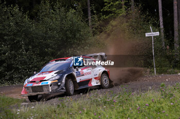 2023-08-04 - Takamoto Katsuta (Jpn) and Aaron Johnston (Irl) Of Team Toyota Gazoo Racing Wrt, Toyota Gr Yaris Rally1 Hybrid,Are Facing The Second Day Of Special Stages in Jyvaskyla, Finland on August 4, 2023, During the WRC Rally Finland - FIA WORLD RALLY CHAMPIONSHIP WRC SECTO AUTOMOTIVE RALLY FINLAND 2023 - RALLY - MOTORS