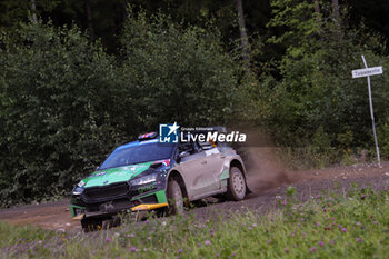 2023-08-04 - Gus Greensmith and Jonas Andersson Toksport Wrt 3,Are Facing The Second Day Of Special Stages in Jyvaskyla, Finland on August 4, 2023, during the WRC Rally Finland - FIA WORLD RALLY CHAMPIONSHIP WRC SECTO AUTOMOTIVE RALLY FINLAND 2023 - RALLY - MOTORS