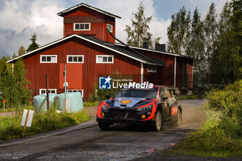 2023-08-05 - The Driver The Drive Esapekka Lappi (Fin)The Co-Pilot Janne Ferm (Fin) Of Hyundai Shell Mobis World Rally Team, Hyundaii20 N Rally1 Hybrid,During Wrc Rally Finland ,They are facing the third day of special stages,2023,05 Aug 2023 Jyvaskyla,Finland - FIA WORLD RALLY CHAMPIONSHIP WRC SECTO AUTOMOTIVE RALLY FINLAND 2023 - RALLY - MOTORS