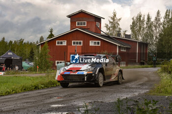 2023-08-05 - The Drive Takamoto Katsuta (Jpn) The Co-Pilot Aaron Johnston (Irl) Of Team Toyota Gazoo Racing Wrt, Toyota Gr Yaris Rally1 Hybrid,During Wrc Rally Finland ,They are facing the third day of special stages,2023,05 Aug 2023 Jyvaskyla,Finland - FIA WORLD RALLY CHAMPIONSHIP WRC SECTO AUTOMOTIVE RALLY FINLAND 2023 - RALLY - MOTORS