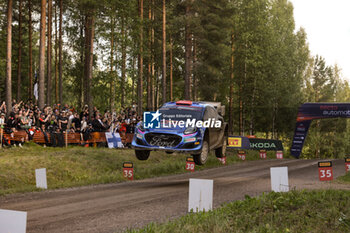 2023-08-05 - The Driver Pierre-Louis Loubet (Fra) The Co-Pilot Nicolas Gilsoul (Bel) M-Sport Ford Wrt, Ford Puma Rally1 Hybrid Of The Team M-Sport Ford World Rally , Ford Puma Rally1 Hybrid,During Wrc Rally Finland ,They are facing the third day of special stages,2023,05 Aug 2023 Jyvaskyla,Finland - FIA WORLD RALLY CHAMPIONSHIP WRC SECTO AUTOMOTIVE RALLY FINLAND 2023 - RALLY - MOTORS