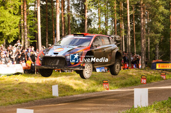 2023-08-05 - The Drive Thierry Neuville (Bel) The Co-Pilot Martijn Wydaeghe (Bel) Of Team Hyundai Shell Mobis World Rally Team,Hyundai I20 N Rally1 Hybrid,During Wrc Rally Finland ,They are facing the third day of special stages,2023,05 Aug 2023 Jyvaskyla,Finland - FIA WORLD RALLY CHAMPIONSHIP WRC SECTO AUTOMOTIVE RALLY FINLAND 2023 - RALLY - MOTORS