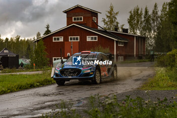2023-08-05 - The Driver Pierre-Louis Loubet (Fra) The Co-Pilot Nicolas Gilsoul (Bel) M-Sport Ford Wrt, Ford Puma Rally1 Hybrid Of The Team M-Sport Ford World Rally , Ford Puma Rally1 Hybrid,During Wrc Rally Finland ,They are facing the third day of special stages,2023,05 Aug 2023 Jyvaskyla,Finland - FIA WORLD RALLY CHAMPIONSHIP WRC SECTO AUTOMOTIVE RALLY FINLAND 2023 - RALLY - MOTORS