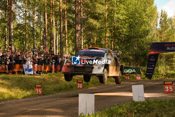 2023-08-05 - The Driver Jari-Matti Latvala The Co-Pilot Juho Hanninen, Of Team Toyota Gazoo Racing Wrt,Toyota Gr Yaris Rally1 HybridDuring Wrc Rally Finland ,They are facing the third day of special stages,2023,05 Aug 2023 Jyvaskyla,Finland - FIA WORLD RALLY CHAMPIONSHIP WRC SECTO AUTOMOTIVE RALLY FINLAND 2023 - RALLY - MOTORS