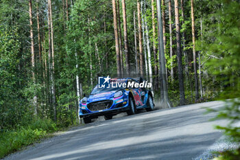 2023-08-06 - The Driver Pierre-Louis Loubet (Fra) The Co-Pilot Nicolas Gilsoul (Bel) M-Sport Ford Wrt, Ford Puma Rally1 Hybrid Of The Team M-Sport Ford World Rally , Ford Puma Rally1 Hybrid,During Wrc Rally Finland ,Face last day of Race ,2023,06 Aug 2023 Jyvaskyla,Finland - FIA WORLD RALLY CHAMPIONSHIP WRC SECTO AUTOMOTIVE RALLY FINLAND 2023 - RALLY - MOTORS