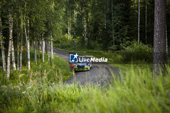 2023-08-03 - 21 Oliver SOLBERG (SWE), Elliott EDMONDSON (GBR), SKODA FABIA RS, RC2, Rally2, action during the Rally Finland 2023, 9th round of the 2023 WRC World Rally Car Championship, from August 3 to 6, 2023 in Jyväskylä, Finland - AUTO - WRC - RALLY FINLAND 2023 - RALLY - MOTORS
