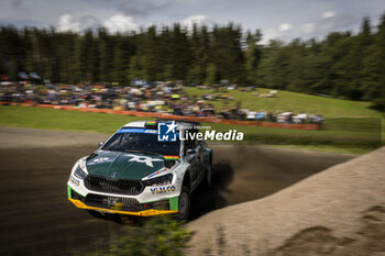 2023-08-03 - 32 Marco BULACIA (BOL), Diego VALLEJO (ESP), TOKSPORT WRT 2, SKODA Fabia RS, RC2, Rally2, action during the Rally Finland 2023, 9th round of the 2023 WRC World Rally Car Championship, from August 3 to 6, 2023 in Jyväskylä, Finland - AUTO - WRC - RALLY FINLAND 2023 - RALLY - MOTORS
