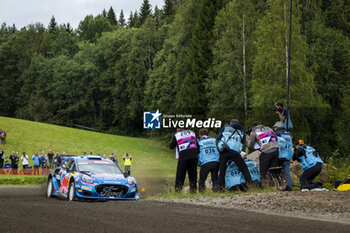 2023-08-03 - 08 Ott TANAK (EST), Martin JARVEOJA (EST), M-SPORT FORD WORLD RALLY TEAM, FORD Puma Rally1 Hybrid, WRC ,action during the Rally Finland 2023, 9th round of the 2023 WRC World Rally Car Championship, from August 3 to 6, 2023 in Jyväskylä, Finland - AUTO - WRC - RALLY FINLAND 2023 - RALLY - MOTORS
