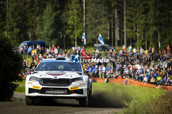 2023-08-03 - 28 Jari HUTTUNEN (FIN), Antti LINNAKETO (FIN), SKODA FABIA, RC2, Rally2, action during the Rally Finland 2023, 9th round of the 2023 WRC World Rally Car Championship, from August 3 to 6, 2023 in Jyväskylä, Finland - AUTO - WRC - RALLY FINLAND 2023 - RALLY - MOTORS