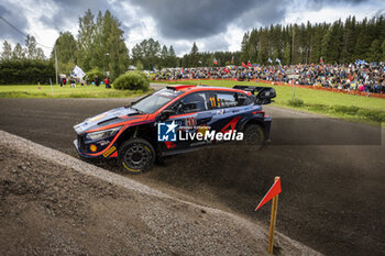 2023-08-03 - 11 Thierry NEUVILLE (BEL), Martijn WYDAEGHE (BEL), HYUNDAI SHELL MOBIS WORLD RALLY TEAM, HYUNDAI I20 N Rally1 Hybrid, WRC, action during the Rally Finland 2023, 9th round of the 2023 WRC World Rally Car Championship, from August 3 to 6, 2023 in Jyväskylä, Finland - AUTO - WRC - RALLY FINLAND 2023 - RALLY - MOTORS