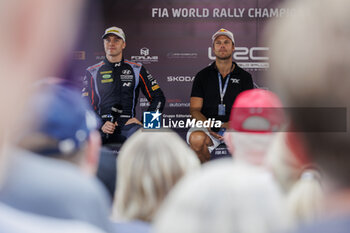 2023-08-03 - MIKKELSEN Andreas (NOR), SKODA FABIA RS, RC2, Rally2, portrait, LINDHOLM Emil (FIN), HYUNDAI i20 N, RC2, Rally2, portrait during the Rally Finland 2023, 9th round of the 2023 WRC World Rally Car Championship, from August 3 to 6, 2023 in Jyväskylä, Finland - AUTO - WRC - RALLY FINLAND 2023 - RALLY - MOTORS