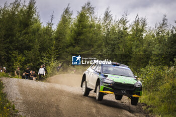 2023-08-04 - 22 Gus GREENSMITH (GBR), Jonas ANDERSSON (SWE), SKODA FABIA RS, RC2, Rally2, action during the Rally Finland 2023, 9th round of the 2023 WRC World Rally Car Championship, from August 3 to 6, 2023 in Jyväskylä, Finland - AUTO - WRC - RALLY FINLAND 2023 - RALLY - MOTORS