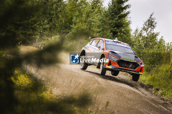 2023-08-04 - 23 Emil LINDHOLM (FIN), Reeta HAMALAINEN (FIN), HYUNDAI MOTORSPORT N, HYUNDAI i20 N, RC2, Rally2, action during the Rally Finland 2023, 9th round of the 2023 WRC World Rally Car Championship, from August 3 to 6, 2023 in Jyväskylä, Finland - AUTO - WRC - RALLY FINLAND 2023 - RALLY - MOTORS