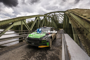 2023-08-04 - 22 Gus GREENSMITH (GBR), Jonas ANDERSSON (SWE), SKODA FABIA RS, RC2, Rally2, action during the Rally Finland 2023, 9th round of the 2023 WRC World Rally Car Championship, from August 3 to 6, 2023 in Jyväskylä, Finland - AUTO - WRC - RALLY FINLAND 2023 - RALLY - MOTORS