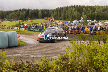 2023-08-05 - 18 Takamoto KATSUTA (JPN), Aaron JOHNSTON (IRL), TOYOTA GAZOO RACING WRT, TOYOTA GR Yaris Rally1 Hybrid, WRC, action during the Rally Finland 2023, 9th round of the 2023 WRC World Rally Car Championship, from August 3 to 6, 2023 in Jyväskylä, Finland - AUTO - WRC - RALLY FINLAND 2023 - RALLY - MOTORS