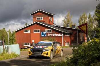 2023-08-05 - 34 Georg LINNAMAE (EST), James MORGAN (GBR), HYUNDAI i20 N, RC2, Rally2, action during the Rally Finland 2023, 9th round of the 2023 WRC World Rally Car Championship, from August 3 to 6, 2023 in Jyväskylä, Finland - AUTO - WRC - RALLY FINLAND 2023 - RALLY - MOTORS