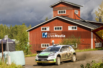 2023-08-05 - 27 Sami PAJARI (FIN), Enni MÄLKÖNEN (FIN), TOKSPORT WRT, SKODA Fabia RS, RC2, Rally2, action during the Rally Finland 2023, 9th round of the 2023 WRC World Rally Car Championship, from August 3 to 6, 2023 in Jyväskylä, Finland - AUTO - WRC - RALLY FINLAND 2023 - RALLY - MOTORS