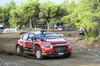2023-09-08 - Yohan Rossel of France and Arnaud Dunand of France are competing with their Citroen C3 #21 during Day One of the FIA World Rally Championship EKO Acropolis Rally on September 08, 2023 in Loutraki, Greece. - FIA WORLD RALLY CHAMPIONSHIP EKO ACROPOLIS RALLY - DAY ONE - RALLY - MOTORS