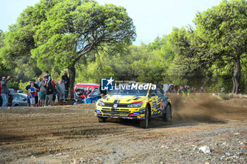 2023-09-08 - Alexandros Tsouloftas of Greece and Stelios Elia of Cyprus are competing with their Volkswagen Polo Gti #36 during Day One of the FIA World Rally Championship EKO Acropolis Rally on September 08, 2023 in Loutraki, Greece. - FIA WORLD RALLY CHAMPIONSHIP EKO ACROPOLIS RALLY - DAY ONE - RALLY - MOTORS