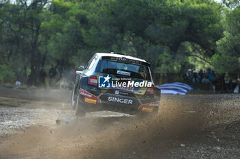 2023-09-08 - Vasileios Velanis of Greece and Ioannis Velanis of Greece are competing with their Skoda Fabia Evo #47 during Day One of the FIA World Rally Championship EKO Acropolis Rally on September 08, 2023 in Loutraki, Greece. - FIA WORLD RALLY CHAMPIONSHIP EKO ACROPOLIS RALLY - DAY ONE - RALLY - MOTORS