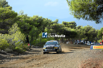 2023-09-08 - Laurent Pellier of France and Kevin Bronner of France are competing with their Ford Fiesta Rally3 #61 during Day One of the FIA World Rally Championship EKO Acropolis Rally on September 08, 2023 in Loutraki, Greece. - FIA WORLD RALLY CHAMPIONSHIP EKO ACROPOLIS RALLY - DAY ONE - RALLY - MOTORS